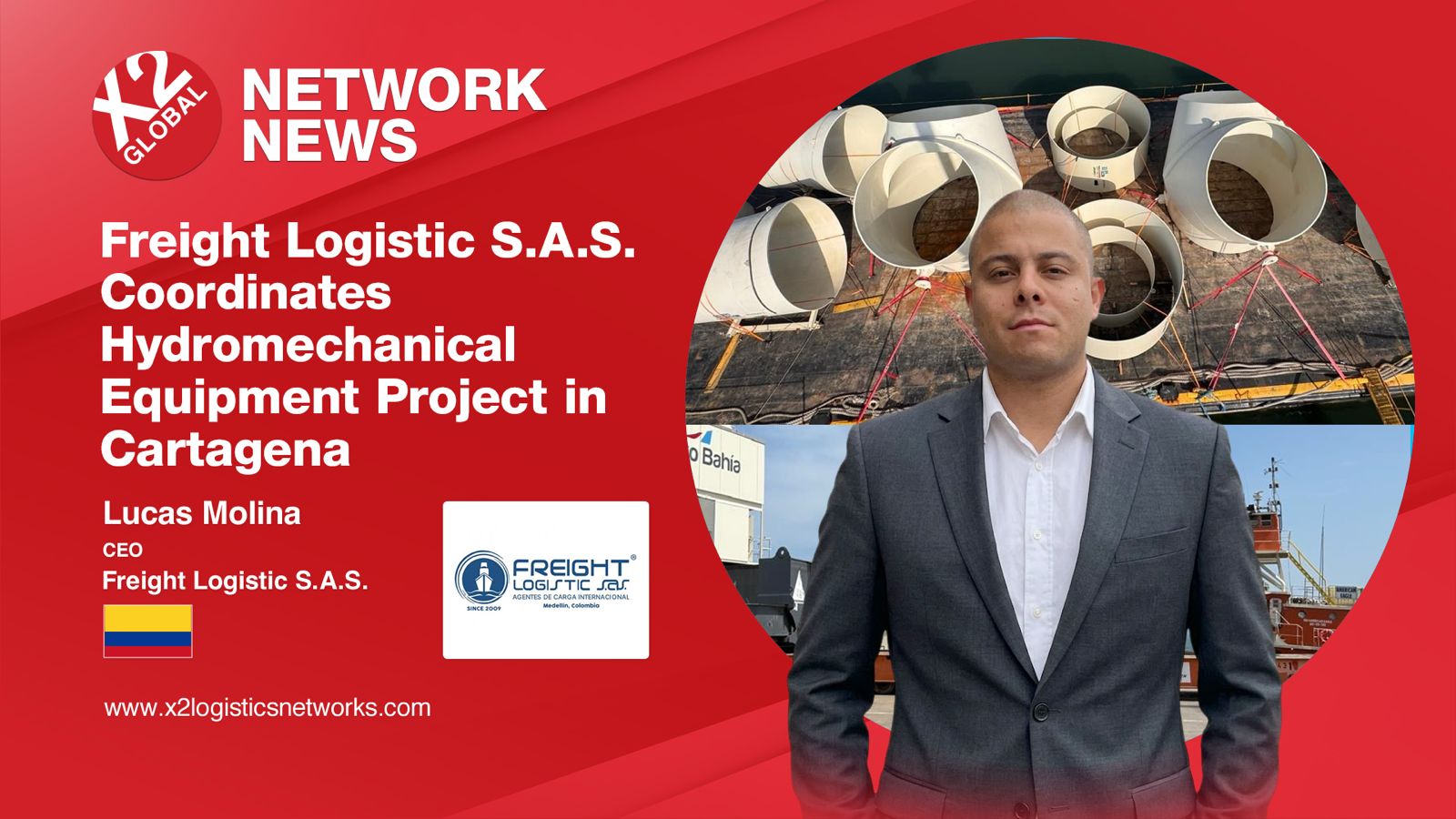Freight Logistic S.A.S. Coordinates Hydromechanical Equipment Project in Cartagena